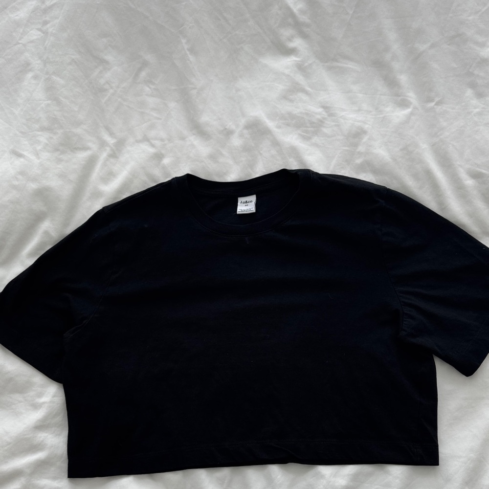 Black Crop Tee - Unbranded Casual Women’s Top